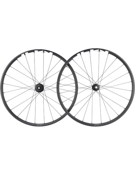 ROUES VTT 29" SHIMANO MT501 BOOST DISC CENTERLOCK AVANT+ARRIERE 12V. MICROSPLINE NOIR PNEU AXE TRAVERSANT 12-148 et 15-110 (VEN