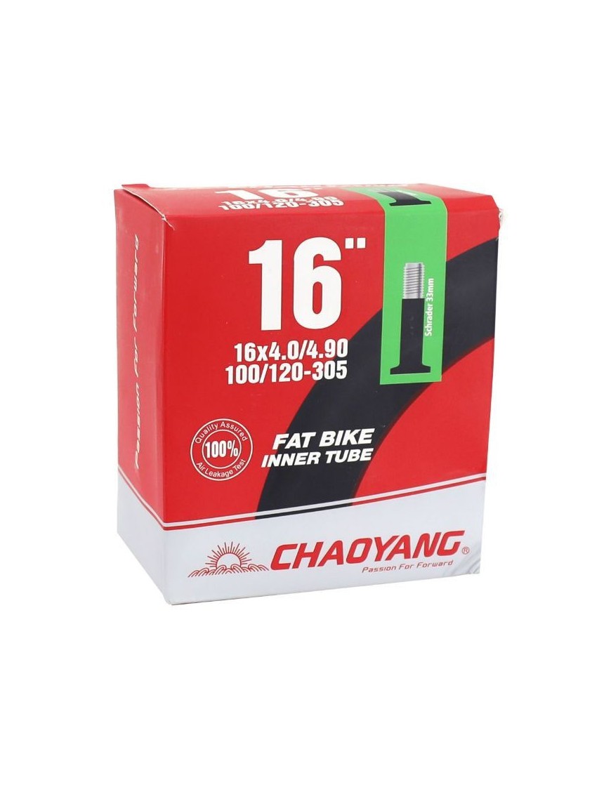 CHAMBRE A AIR VELO 16 x 4.00-4.90 CHAOYANG VALVE STANDARD 33mm