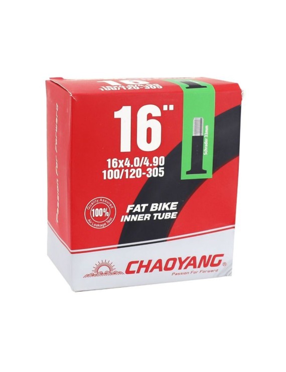 CHAMBRE A AIR VELO 16 x 4.00-4.90 CHAOYANG VALVE STANDARD 33mm