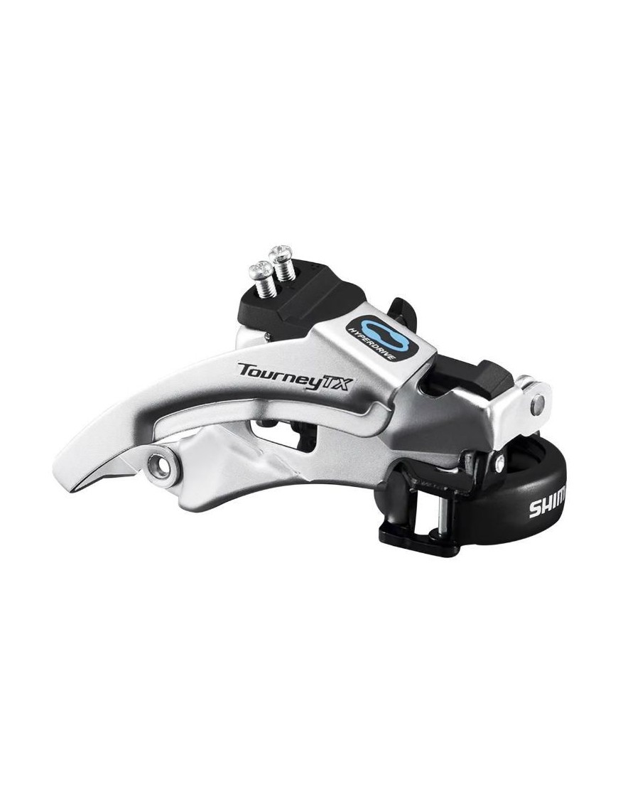 DERAILLEUR VTT AVANT SHIMANO ALTUS et TX800  7-8V. COLLIER BAS 34,9-31,8-28.6 TIRAGE HAUT ET BAS