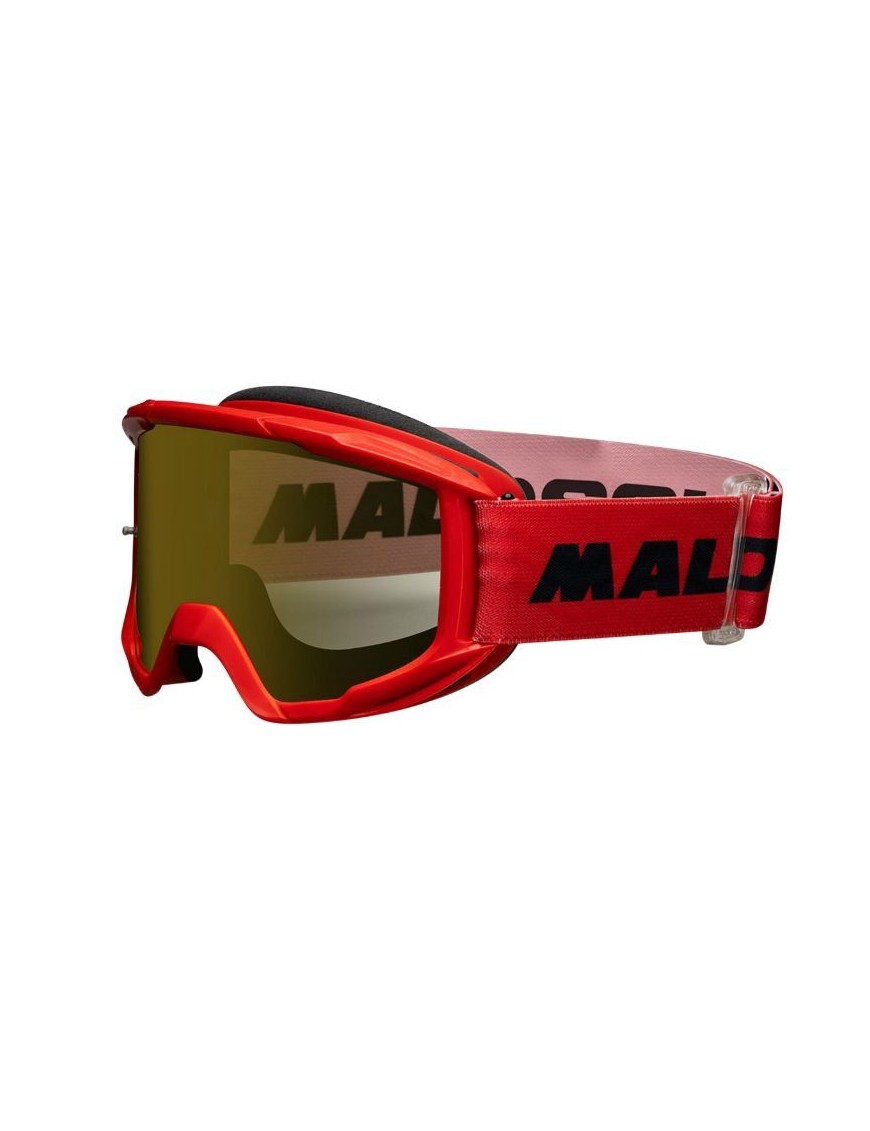 MASQUE-LUNETTES CROSS MALOSSI ECRAN MIROIR ROUGE ANTI-BUEE (HOMOLOGUE CE)