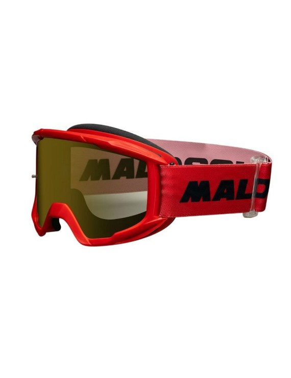 MASQUE-LUNETTES CROSS MALOSSI ECRAN MIROIR ROUGE ANTI-BUEE (HOMOLOGUE CE)