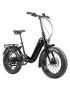 VELO ELECTRIQUE-VAE PLIANT FAT BIKE 20 LEADER FOX CODY 2024 MIXTE NOIR 7V MOTEUR ROUE AR BAFANG 36V 80Nm BATTERIE 16Ah