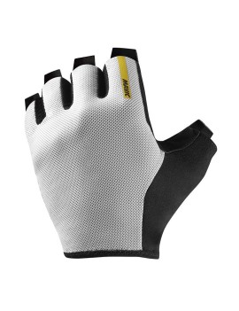 GANTS VELO COURT MAVIC ESSENTIAL GEL MI-SAISON BLANC XXL (PAIRE SUR CARTE) SANS VELCRO