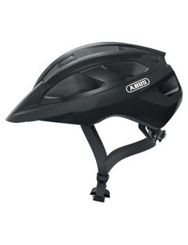 CASQUE VELO ADULTE ABUS ROUTE MACATOR VELOURS NOIR TAILLE L (58-62cm) REGLAGE MOLETTE