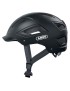 CASQUE VELO ADULTE ABUS URBAIN HYBAN 2.0 VELOURS NOIR ECLAIRAGE INTEGRE TAILLE XL (58-63cm) REGLAGE MOLETTE