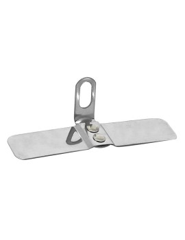 EQUERRE COULISSANTE STRONGLIGHT POUR FIXATION DE GARDE BOUE CLASSIC (50-60mm) INOX