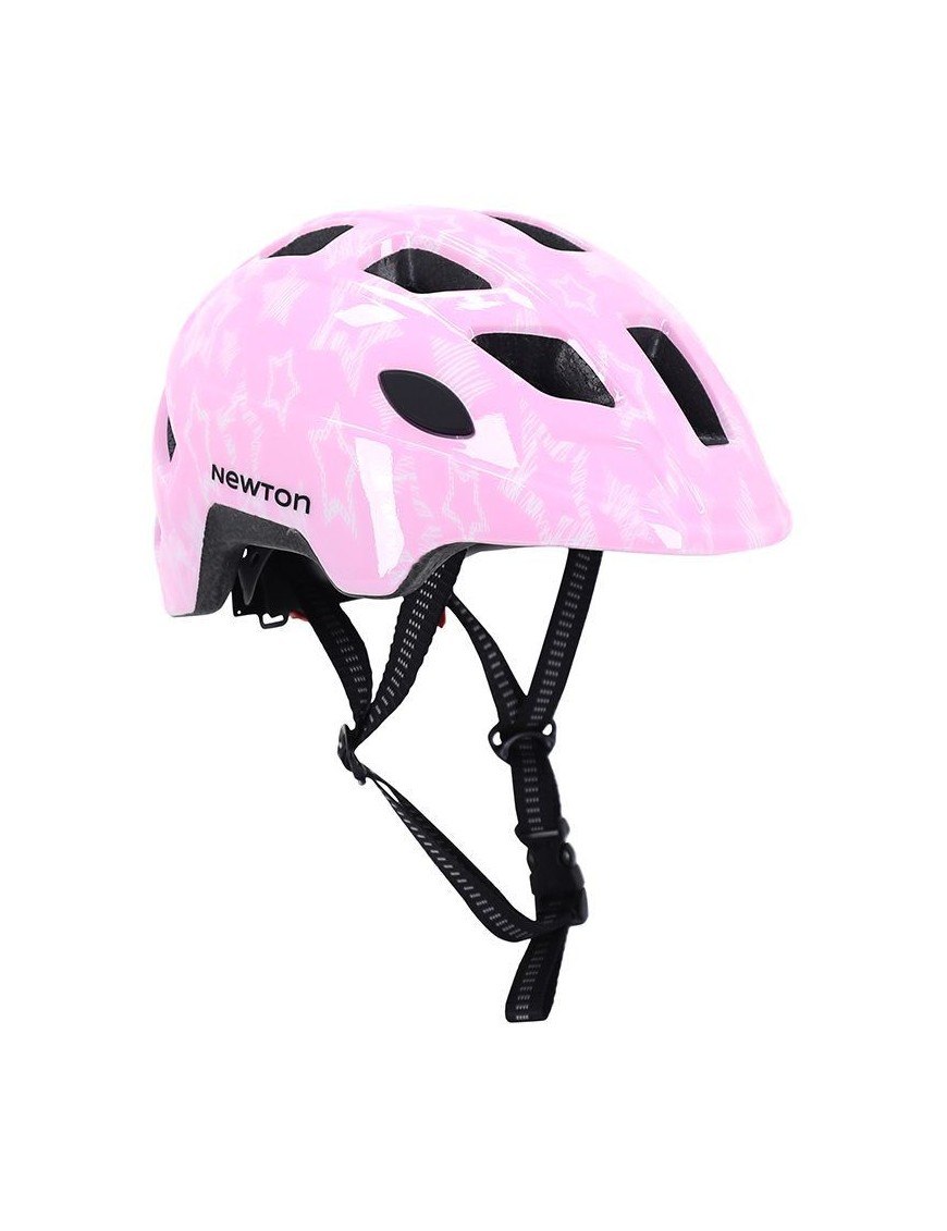 CASQUE VELO ENFANT NEWTON STARS ROSE IN MOLD AVEC LOCK TAILLE 48-52 (VENDU EN BOITE)