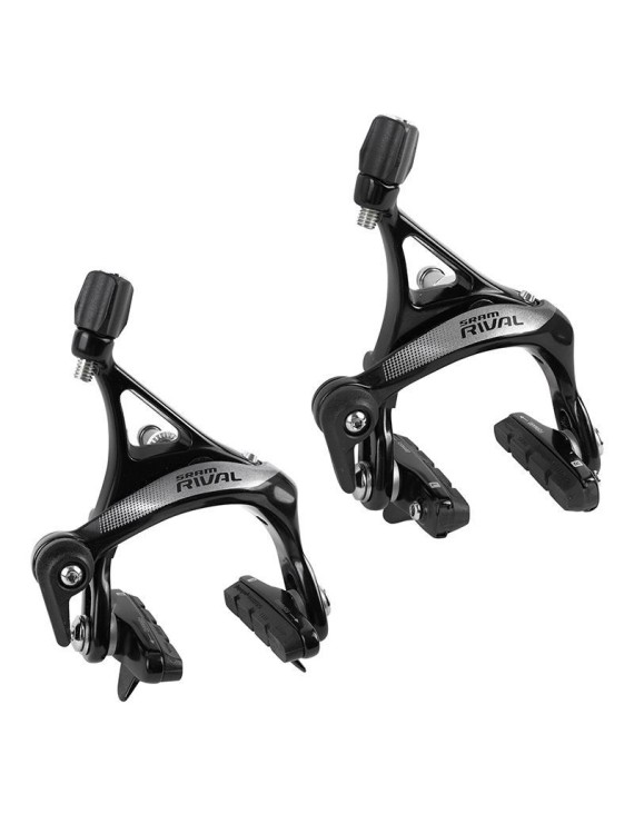 ETRIER FREIN ROUTE SRAM RIVAL 22 DUAL PIVOT ALU NOIR AVEC PORTE PATIN (PAIRE)