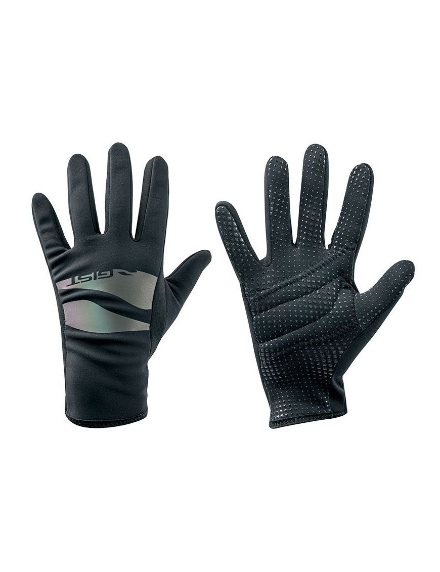GANTS VELO HIVER LONG ENFANT JUNIOR  GIST NOIR 10-12 ANS S (PAIRE SUR CARTE) SANS VELCRO  -8156