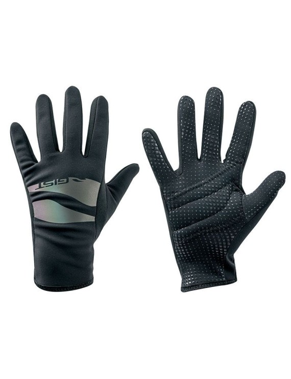 GANTS VELO HIVER LONG ENFANT JUNIOR  GIST NOIR 10-12 ANS S (PAIRE SUR CARTE) SANS VELCRO  -8156