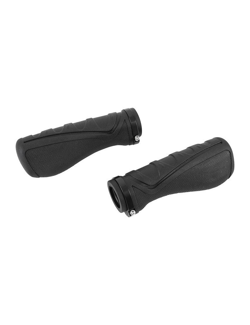 REVETEMENT ERGONOMIQUE POUR TROTTINETTE XIAOMI, NINEBOT, SMARTGYRO SILICONE NOIR AVEC LOCK ON  -SELECTION P2R-