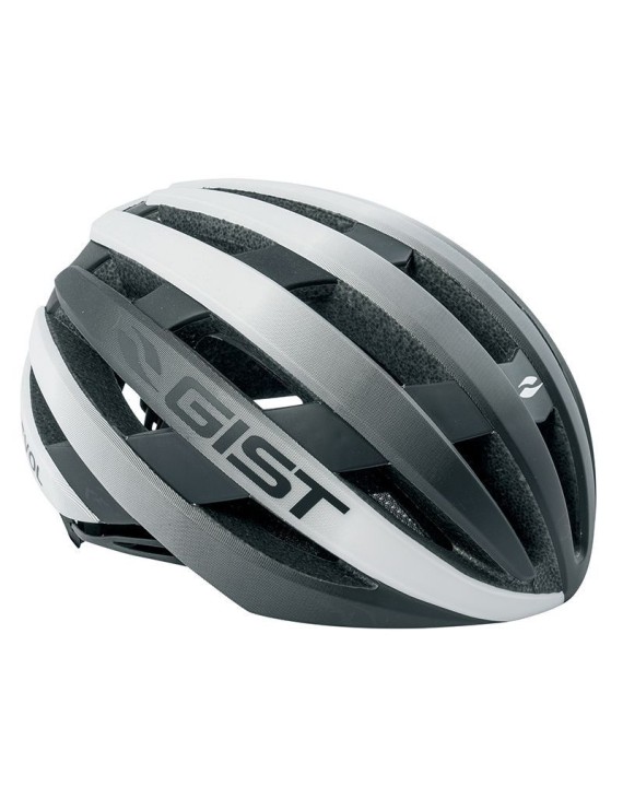 CASQUE VELO ADULTE GIST ROUTE REVOL BLANC-NOIR FEMME ET JUNIOR FULL IN-MOLD TAILLE 52-55 REGLAGE MOLETTE