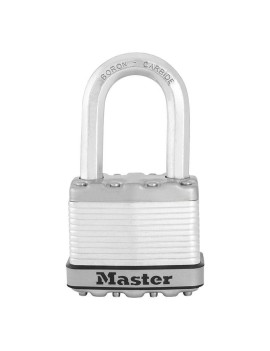 CADENAS A CLE MASTERLOCK EXCELL ACIER TRAITE ANTI-INTEMPERIES ANSE OCTOGONALE TOUGH-CUT LARGEUR 50mm, ANSE HAUTE 38mm, DIAM 9mm