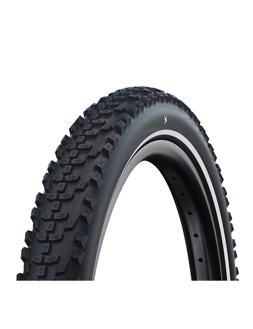 PNEU CARGO 27.5 X 2.35 SCHWALBE SMART SAM NOIR TR (60-584) FLANC REFLEX HOMOLOGUE VAE e50 (POIDS MAX 165kgs)