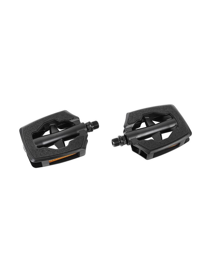 PEDALE CITY MARWI NOIR SP-890 SANDBLOCK RESINE FILETAGE 1-2" (PAIRE SUR CARTE)