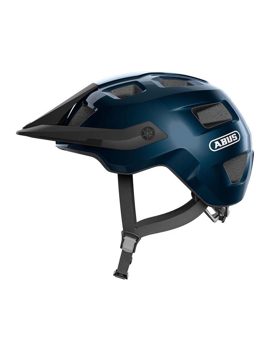 CASQUE VELO ADULTE ABUS VTT MOTRIP BLEU NUIT TAILLE  M (54-58cm) REGLAGE MOLETTE