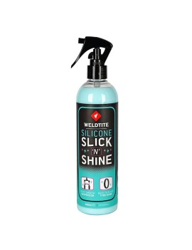 NETTOYANT VELO WELDTITE POUR FOURCHE ET PNEU SILICONE SLICK N SHINE (SPRAY 400ml)