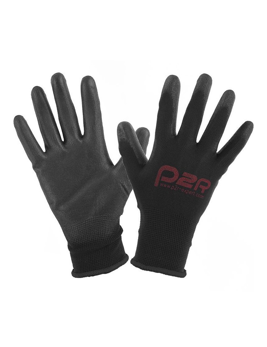 GANTS ATELIER P2R POLYURETHANE NOIR HOMOLOGUE CE - TAILLE 10 (XL)  (PAIRE)