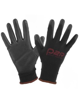 GANTS ATELIER P2R POLYURETHANE NOIR HOMOLOGUE CE - TAILLE  9 (L)  (PAIRE)