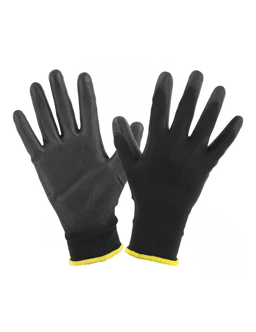 GANTS ATELIER P2R POLYURETHANE NOIR HOMOLOGUE CE - TAILLE  7 (S)  (PAIRE)