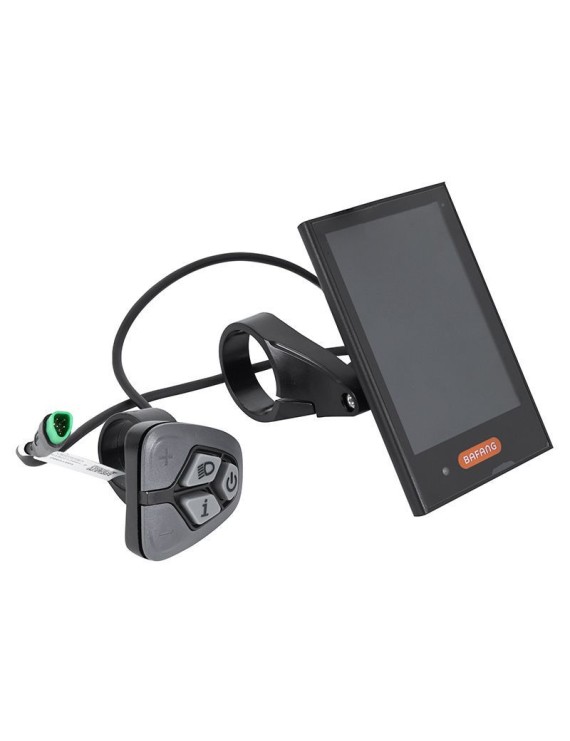 COMPTEUR - DISPLAY AVEC UNITE DE COMMANDE VAE BAFANG DP C18 CANBUS POUR MOTEUR CENTRAL NOIR (SUPPORT 22,2-25 mm LONGUEUR CABLE 