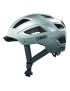 CASQUE VELO ADULTE ABUS URBAIN HYBAN 2.0 ARGENT ECLAIRAGE INTEGRE TAILLE  M (52-58cm) REGLAGE MOLETTE