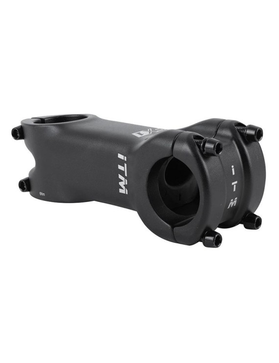 POTENCE ROUTE-VTT ITM FX1 NOIR 31,8 ANGLE 0° L90mm POUR PASSAGE CABLE INTERNE