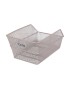 PANIER ARRIERE ACIER NID ABEILLE BASIL CENTO BEIGE (45x31x21cm)