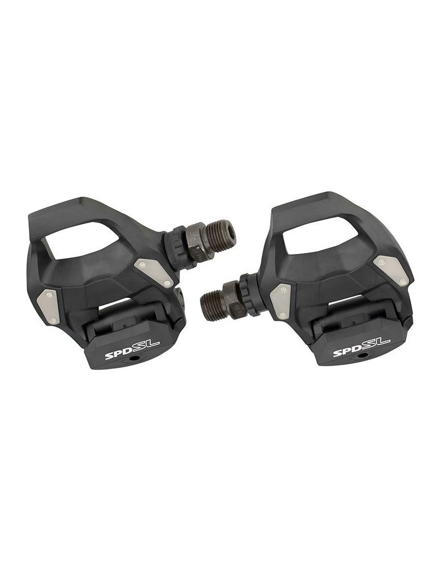 PEDALE ROUTE AUTOMATIQUE SHIMANO RS500 NOIR SPD-SL AVEC CALES (VENDU A LA PAIRE)