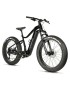 VELO ELECTRIQUE-VAE VTT FAT BIKE 26 LEADER FOX BRAGA 2024 NOIR 9V MOTEUR CENTRAL BAFANG M510 36V 95Nm BATTERIE 23,2Ah (18'' - H