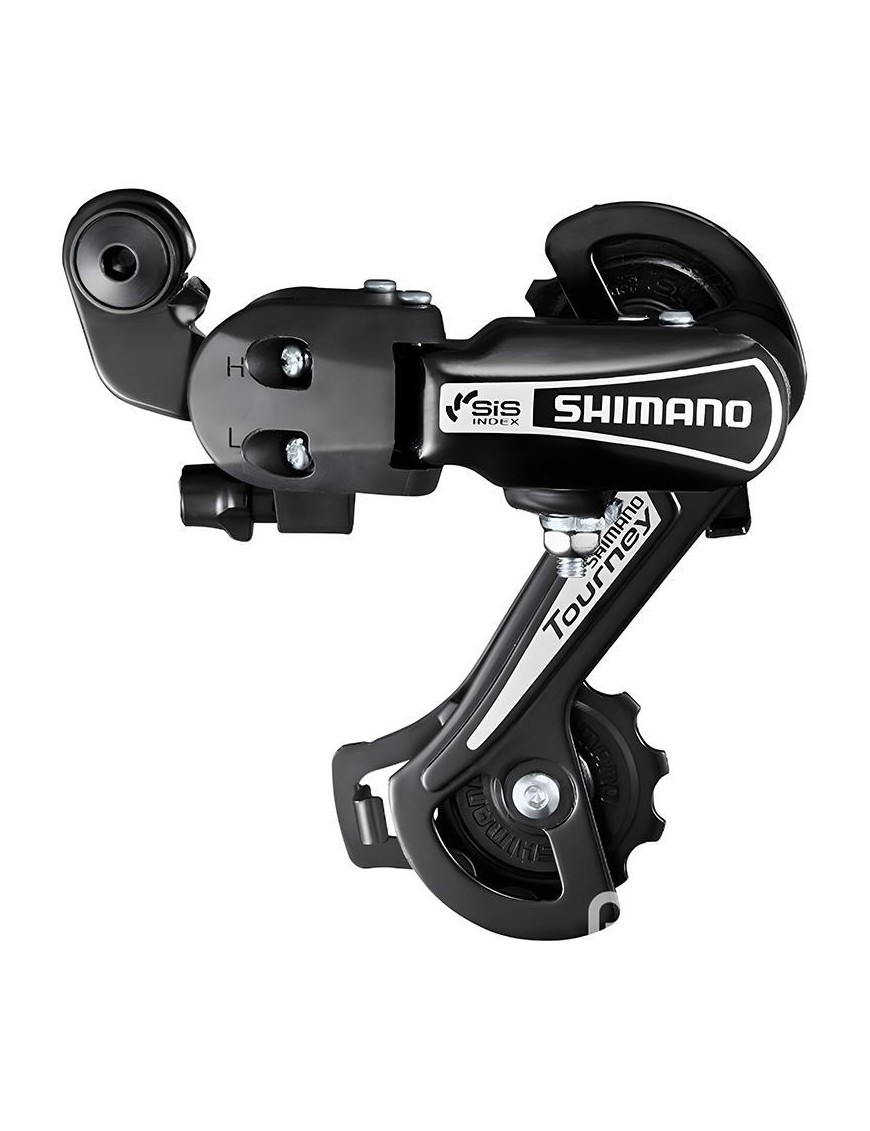 DERAILLEUR VTT ARRIERE SHIMANO  6V. TOURNEY TY21 POUR TRIPLE PLATEAU SILVER A VISSER (MONTAGE ATELIER)