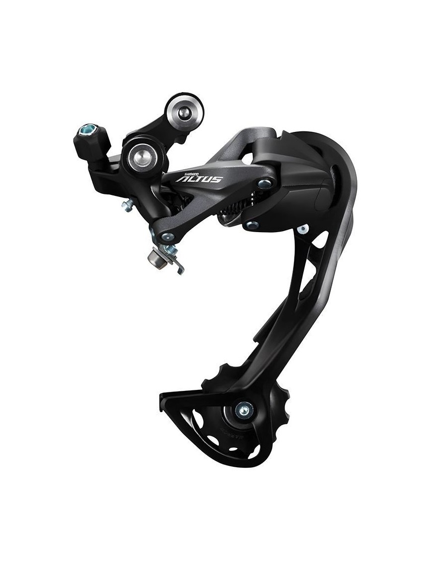 DERAILLEUR ROUTE ARRIERE SHIMANO 9V. ALTUS M2000 POUR TRIPLE PLATEAU NOIR (MONTAGE ATELIER)