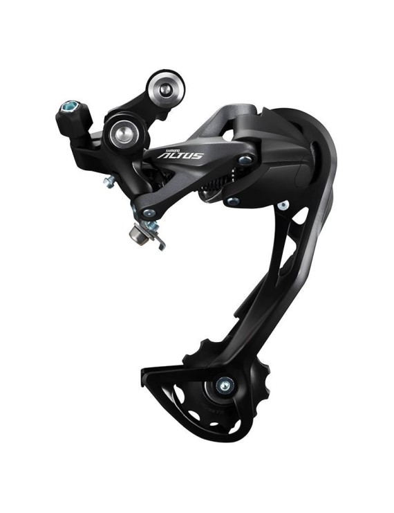 DERAILLEUR ROUTE ARRIERE SHIMANO 9V. ALTUS M2000 POUR TRIPLE PLATEAU NOIR (MONTAGE ATELIER)