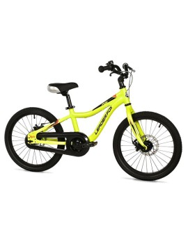 VELO MUSCULAIRE ENFANT 18 POUCES LEADER FOX FOX 2025 JAUNE MONOVITESSE CADRE ALU (TAILLE ENFANT 115 à 125 cm)