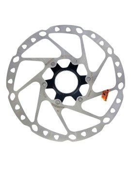 DISQUE DE FREIN VTT CENTERLOCK SHIMANO 180mm DEORE-SLX RT64 AVEC CONTRE ECROU (MONTAGE ATELIER)