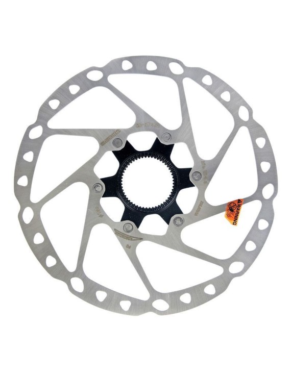DISQUE DE FREIN VTT CENTERLOCK SHIMANO 180mm DEORE-SLX RT64 AVEC CONTRE ECROU (MONTAGE ATELIER)