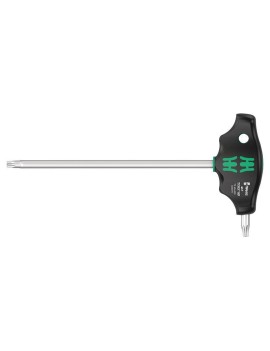 CLE TORX MANCHE EN T WERA 467 HEX PLUS T40x200mm NOIR-VERT (VENDU A L'UNITE)  -MARQUE ALLEMANDE POUR LES ATELIERS-