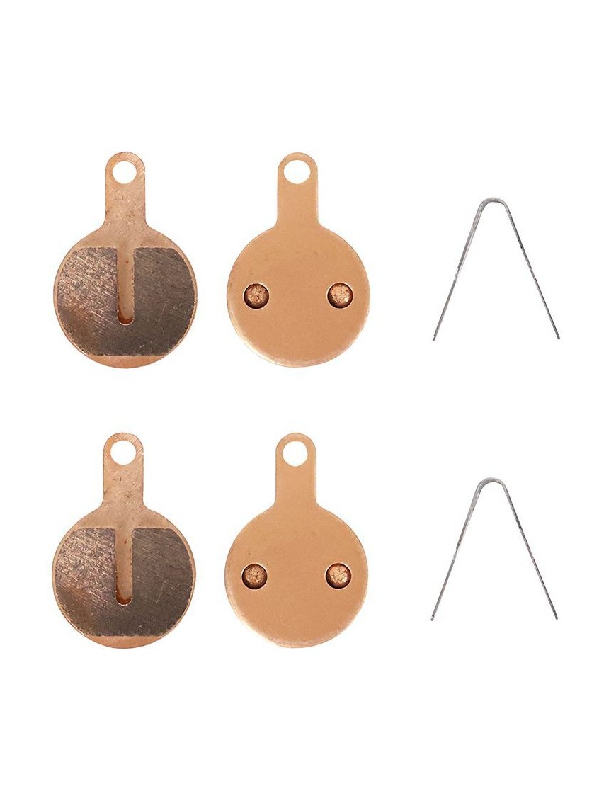 PLAQUETTE DE FREIN TROTTINETTE CT009-S SYNTERISE (CUIVRE COMPOSITE) (DIAM 22 mm) (VENDU PAR 2 PAIRES) -SELECTION P2R-