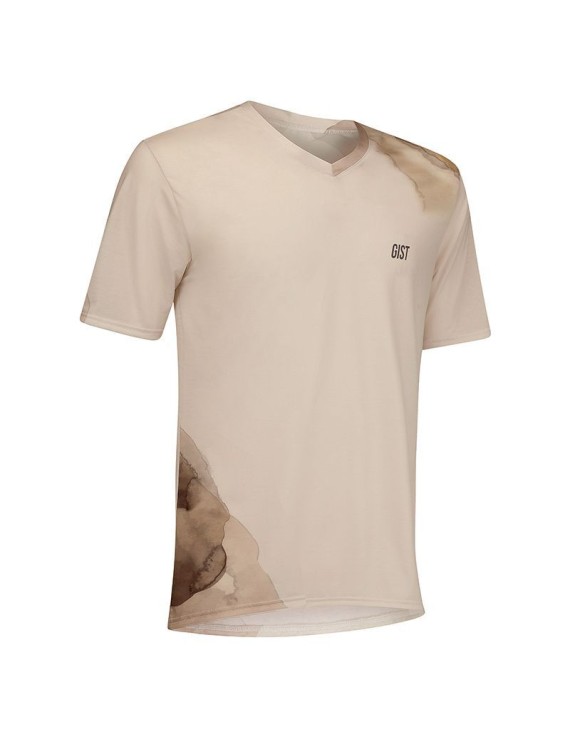 MAILLOT GIST HOMME DISCOVER MANCHES COURTES BEIGE XL    -5368