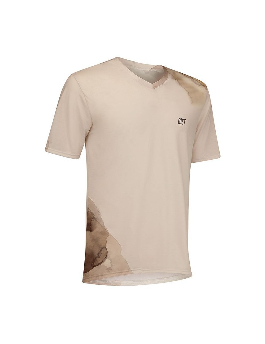 MAILLOT GIST HOMME DISCOVER MANCHES COURTES BEIGE   S    -5368