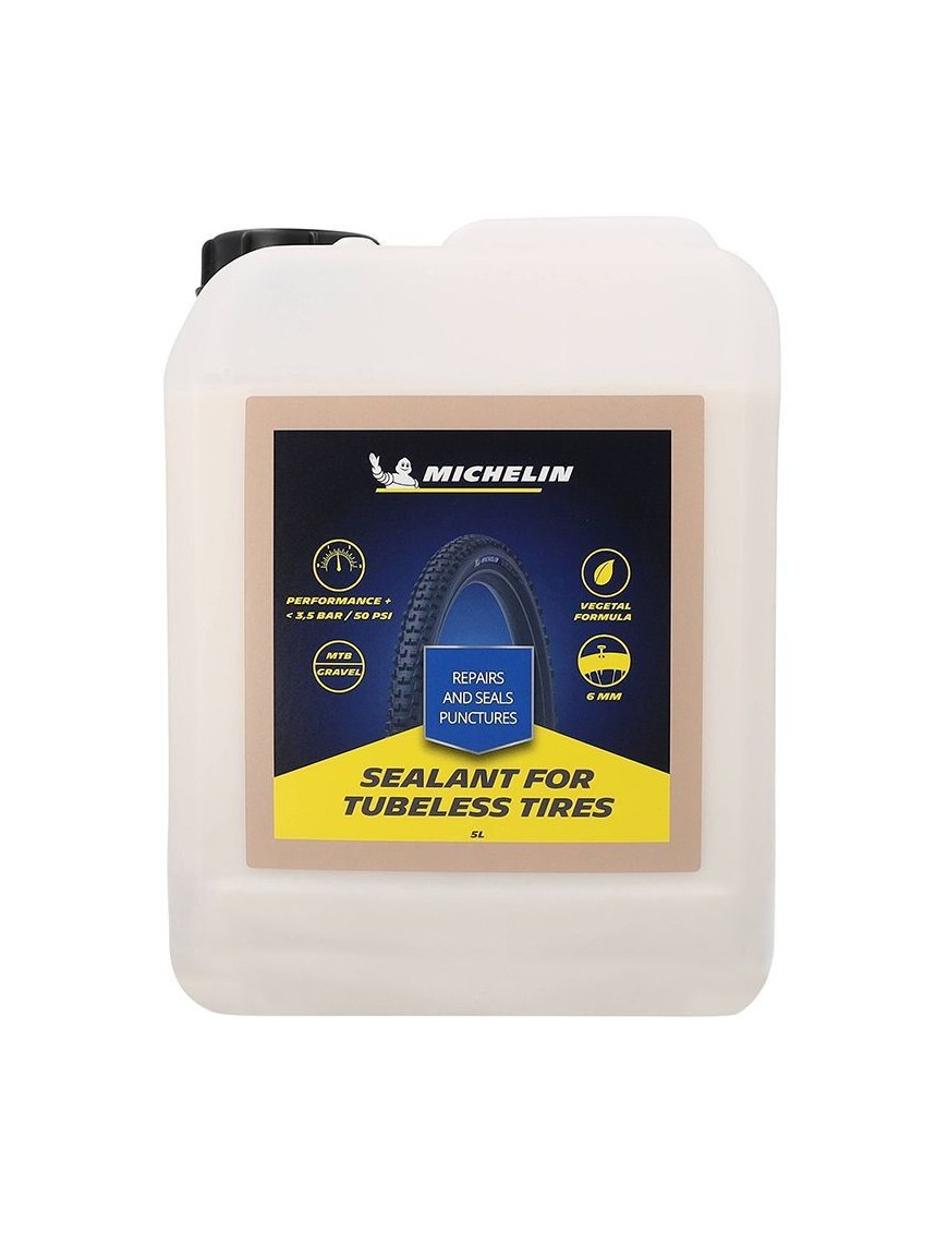 PREVENTIF ANTI-CREVAISON MICHELIN SEALANT POUR PNEU ROUTE- VTT - GRAVEL TUBELESS (5L)