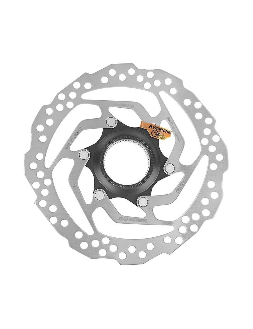 DISQUE DE FREIN VTT CENTERLOCK SHIMANO RT10  ACERA 160mm POUR PLAQUETTE RESINE AVEC CONTRE ECROU