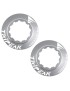 ECROU DISQUE DE FREIN CENTER LOCK TRIPEAK ALUMINIUM ULTRA LEGER 7g ARGENT - SERRAGE INTERNE (VENDU A LA PAIRE)