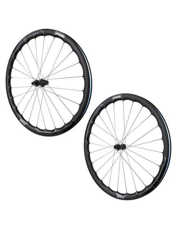 ROUES ROUTE DISQUE 700 FIR FC 38 PRO CENTERLOCK CARBONE NOIR CASSETTE SHIMANO 12V AXE TRAVERSANT 12-100 ET 12-142 HAUTEUR-PROFI