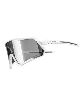 LUNETTES VELO ADULTE GIST MASK MONTURE BLANC VERRE FUME POLYCARBONATE (PROTECTION 100% CONTRE UVA, UVB, UV)