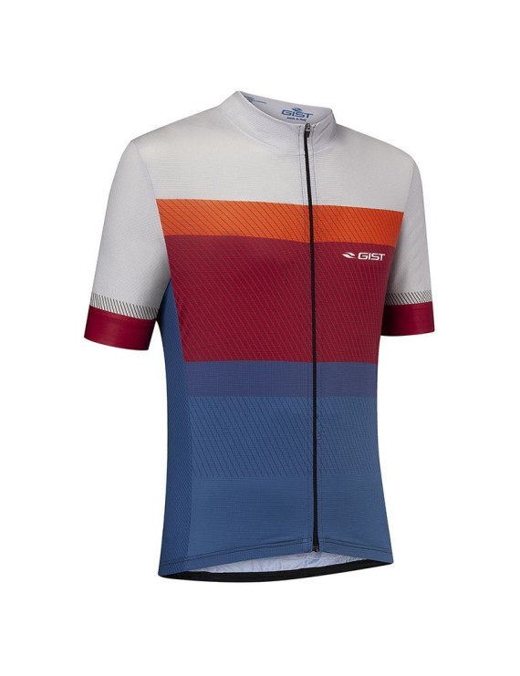 MAILLOT GIST HOMME MAGLIE MANCHES COURTES ZIP TOTAL COLOR  M    -5347