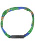 ANTIVOL VELO - TROTTINETTE CHAINE A CODE ACIER LONGUEUR 95cm (MULTICOLORE VERT DOMINANT)  - NIVEAU SECURITE 8