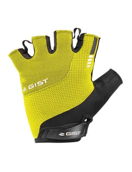 GANTS VELO COURT GIST KONTROL ETE JAUNE FLUO   S (PAIRE SUR CARTE) AVEC VELCRO  -5512