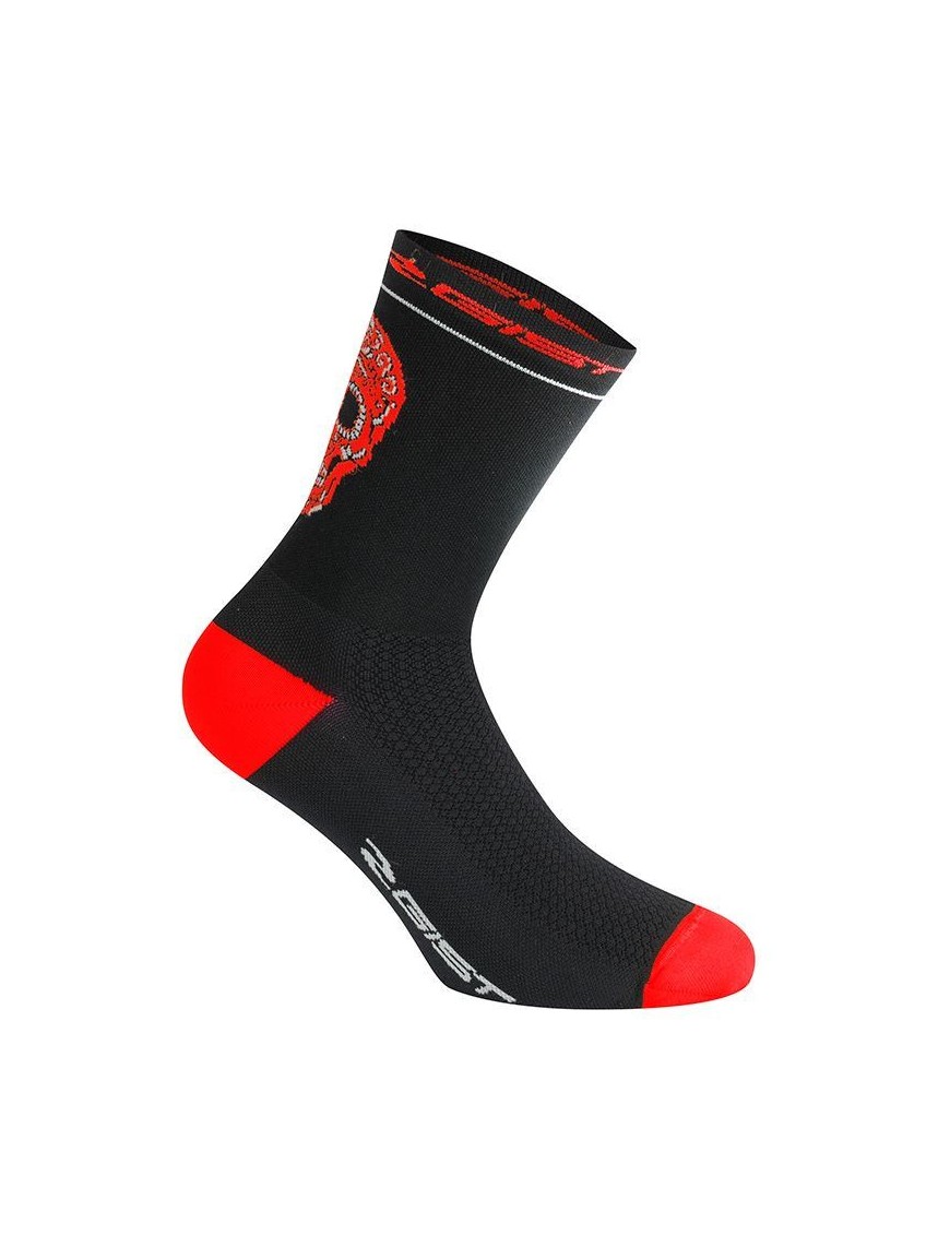 CHAUSSETTES-SOCQUETTES ETE GIST CRANE NOIR-ROUGE 33-36 - HAUTEUR 18CM  (PAIRE) -5860